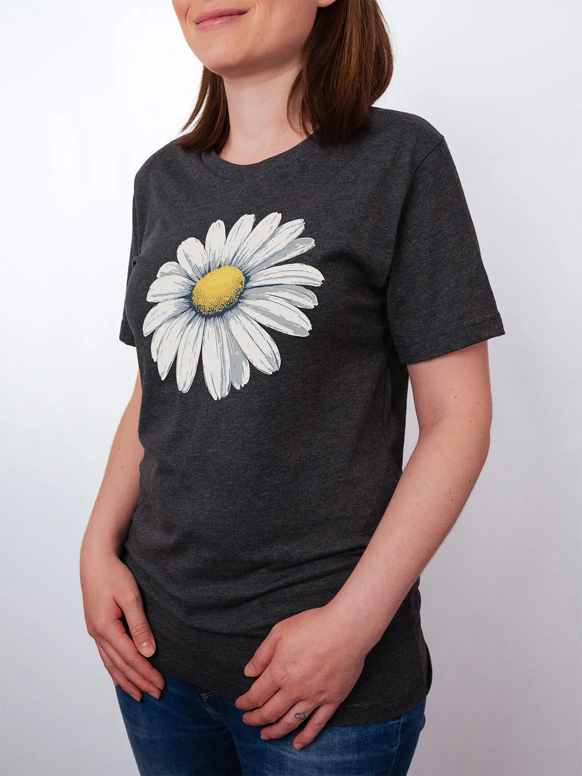 Gaensebluemchen Traum Dark Grey Heather T-Shirt - Fruehlingsmode