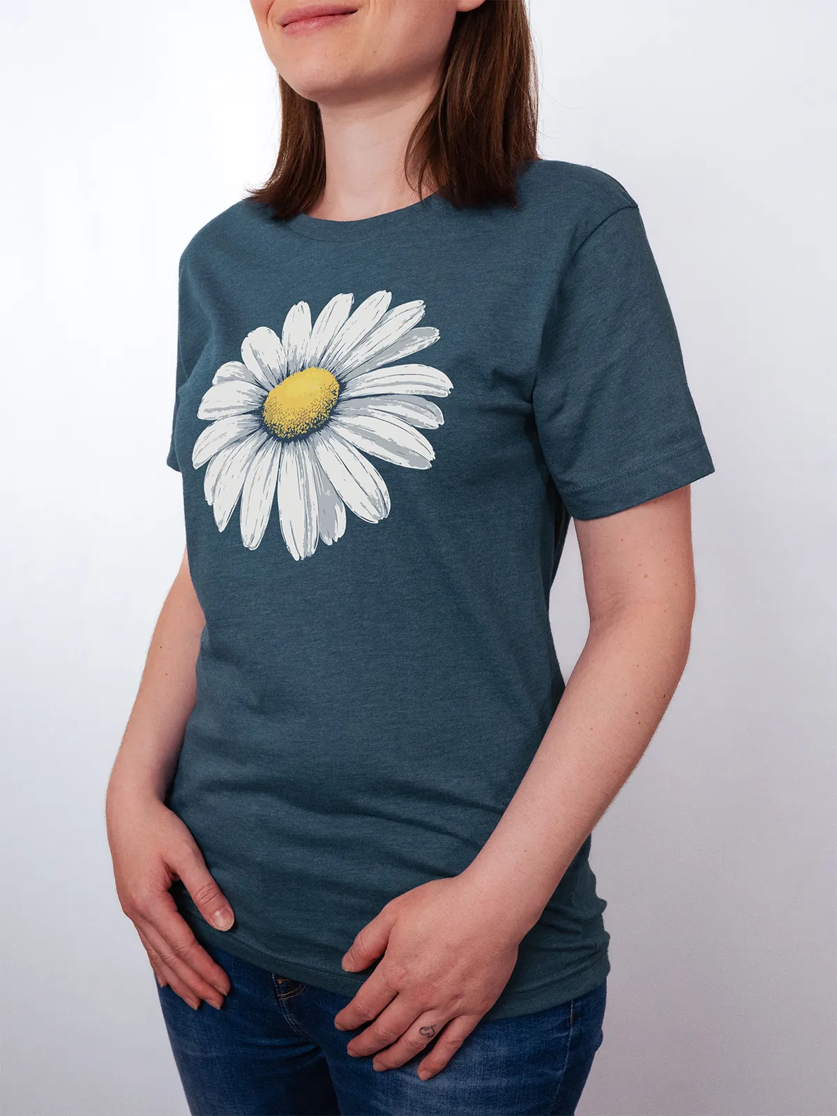 Gaensebluemchen Traum T-Shirt Heather Deep Teal - Fruehling ShiftOutfit