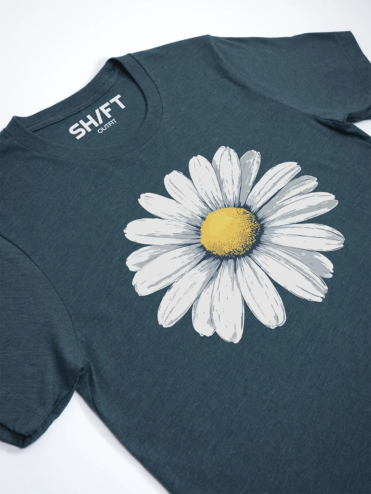 Gaensebluemchen Traum T-Shirt Heather Deep Teal - Fruehling mit ShiftOutfit