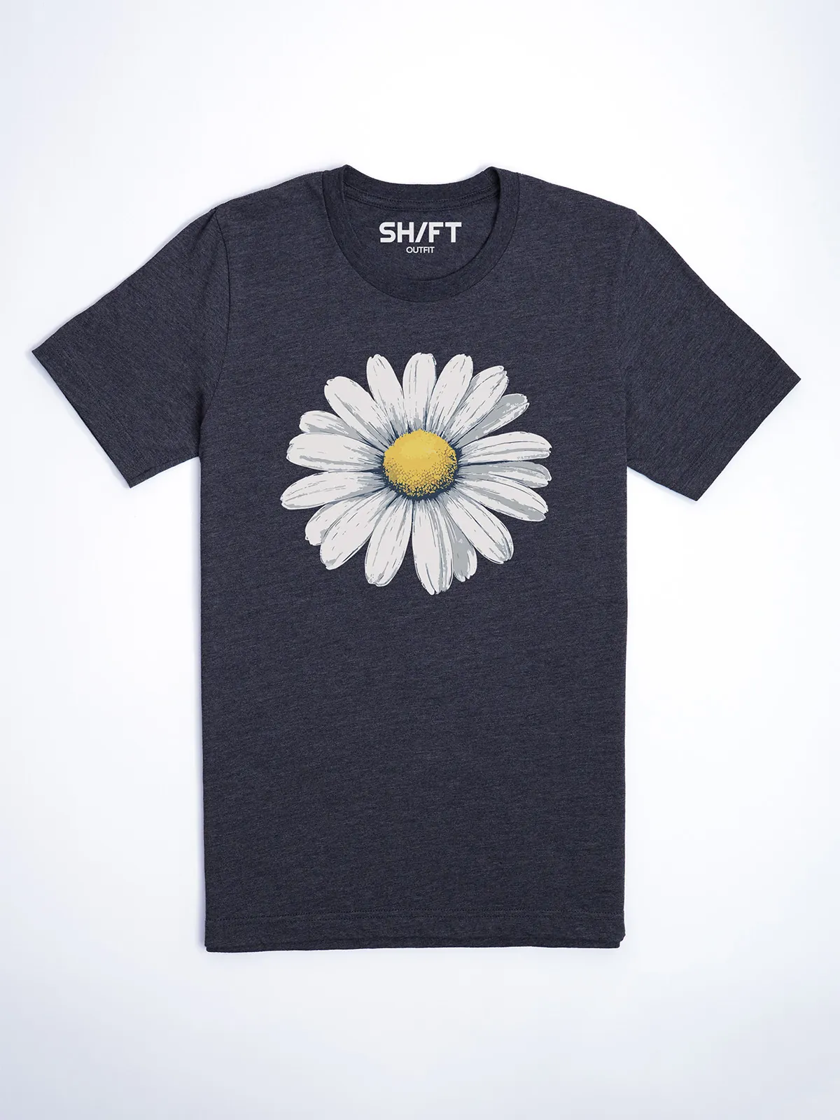 Gaensebluemchen Traum T-Shirt Heather Midnight Navy - Fruehling mit ShiftOutfit