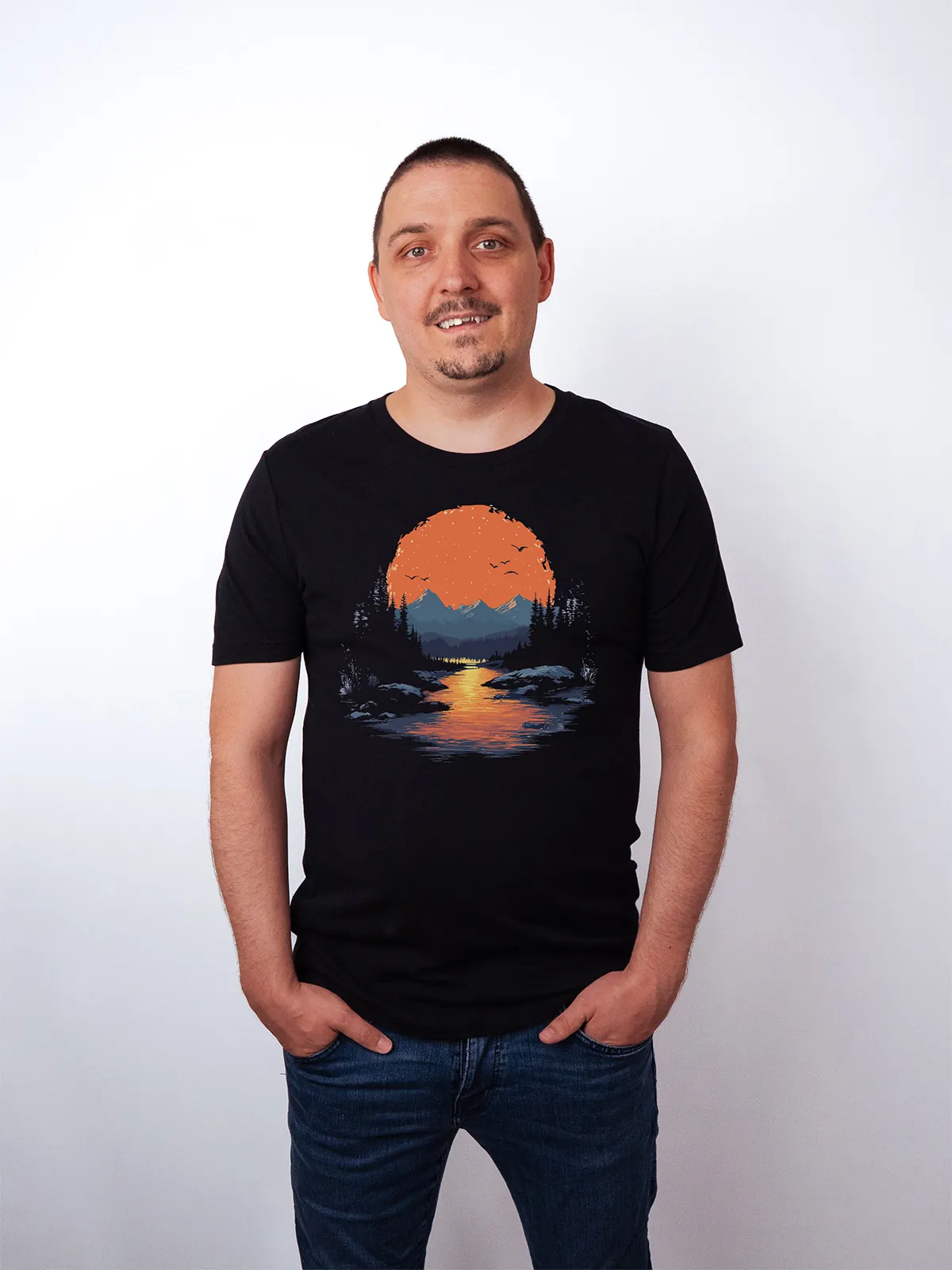 Goldenes Tal T-Shirt Black - Neustart