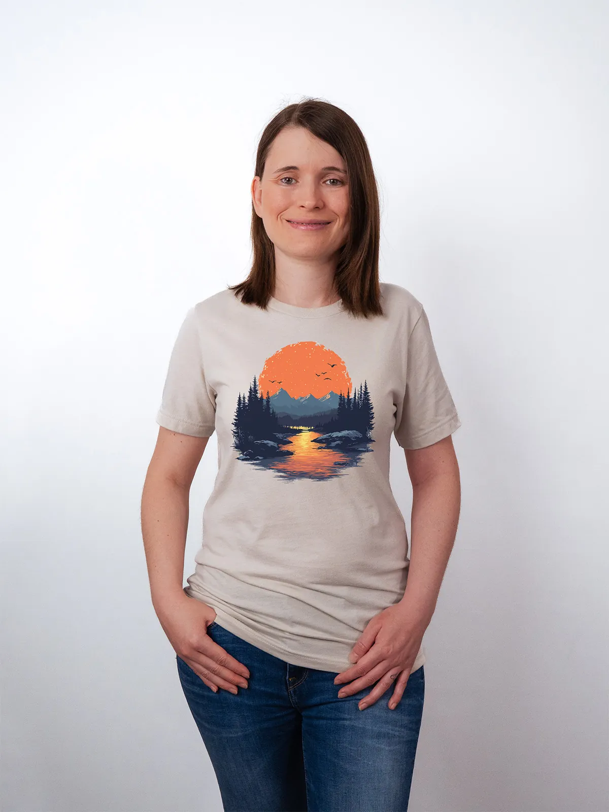 Goldenes Tal T-Shirt Heather Dust - Fruehling Kollektion