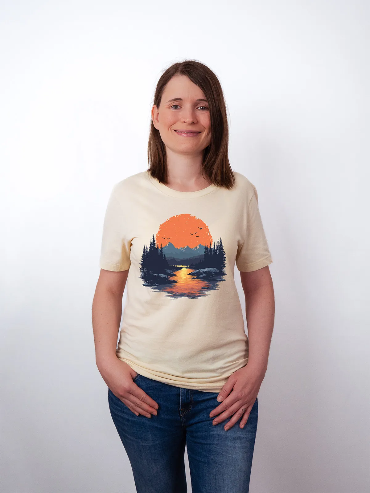 Goldenes Tal T-Shirt Soft Cream - Fruehling ShiftOutfit