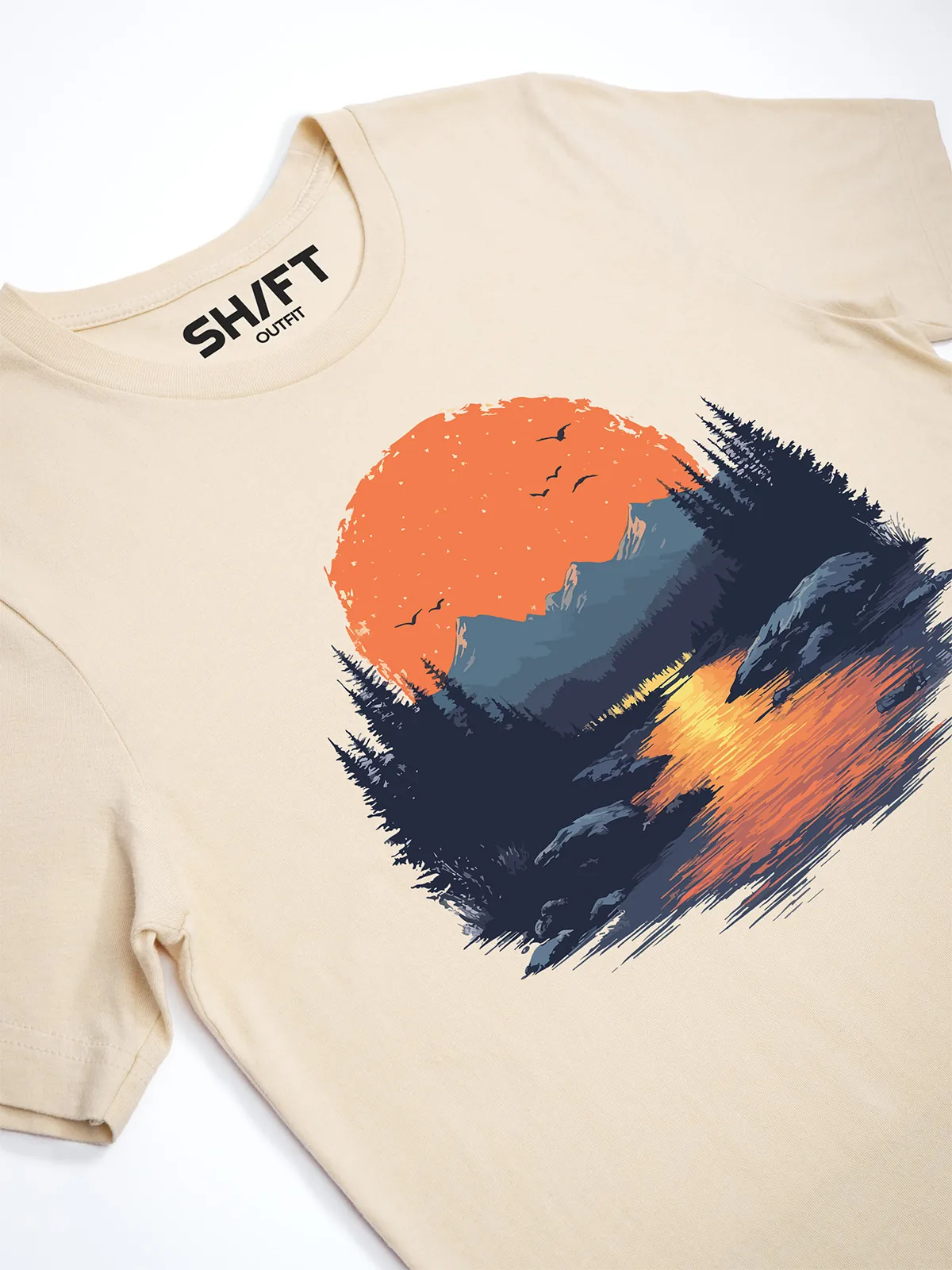 Goldenes Tal T-Shirt Soft Cream - Fruehling mit ShiftOutfit