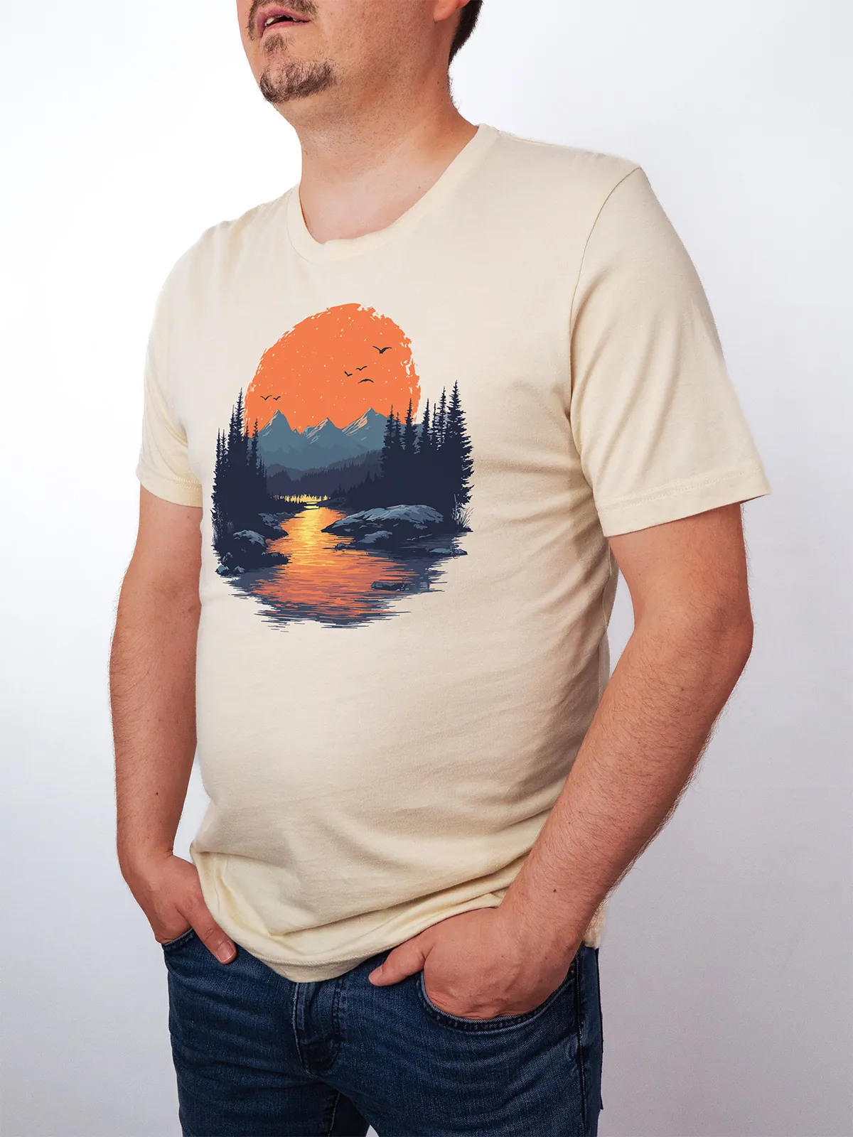 Goldenes Tal T-Shirt Soft Cream - Fruehling ShiftOutfit