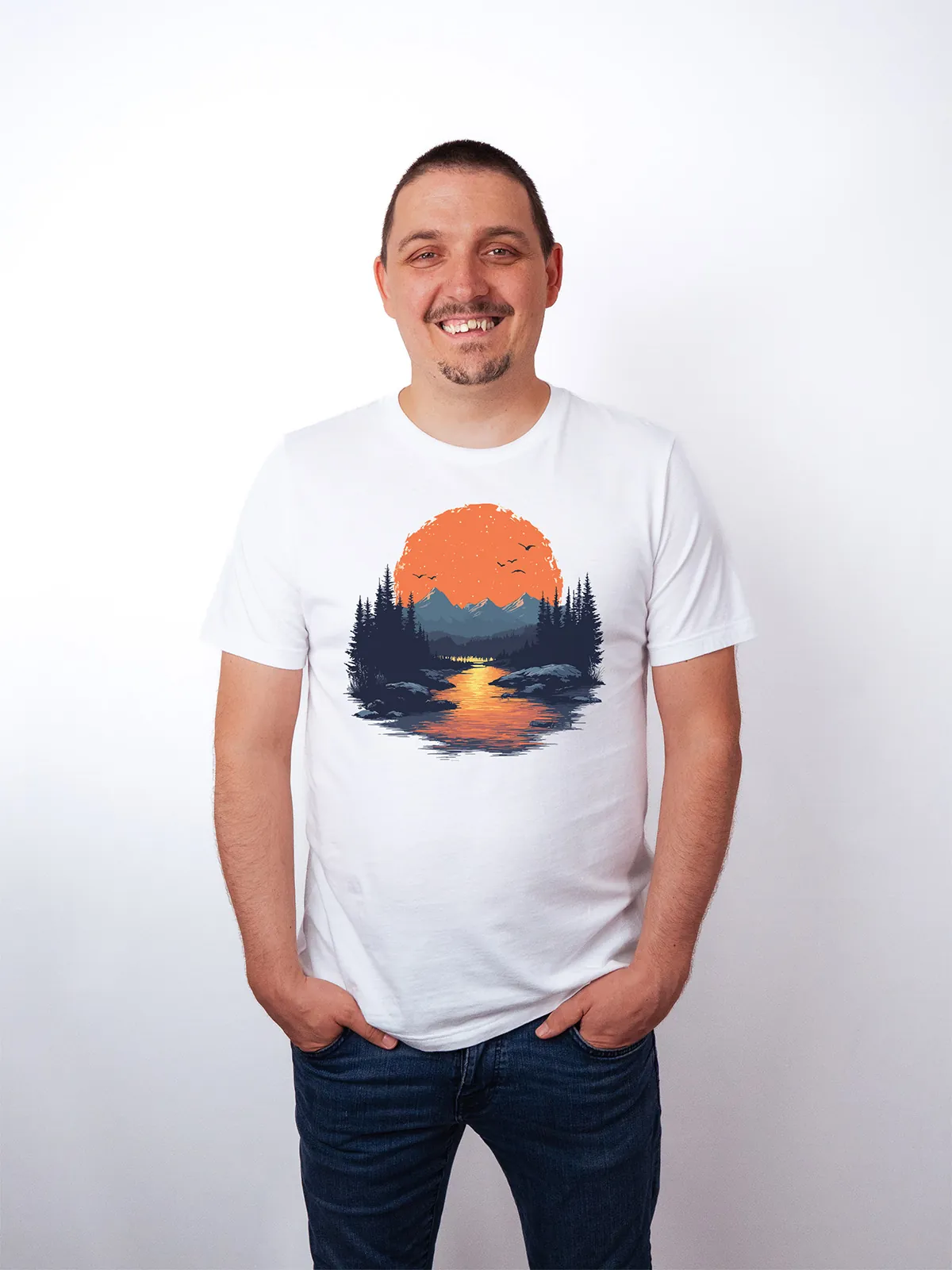 Goldenes Tal T-Shirt White - Fruehling Kollektion