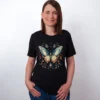 Himmlischer Schmetterling T-Shirt Black Heather - Fruehling mit ShiftOutfit