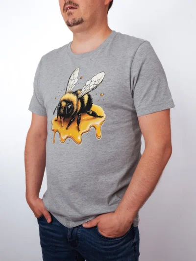 Honigbiene T-Shirt Athletic Heather - Neustart