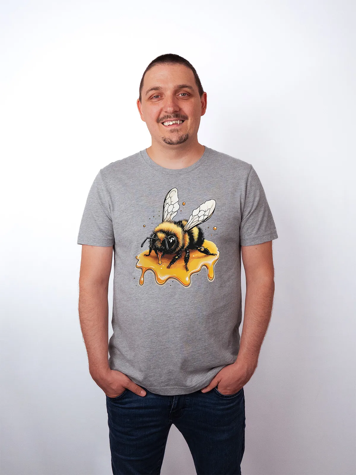 Honigbiene T-Shirt Athletic Heather - Neustart