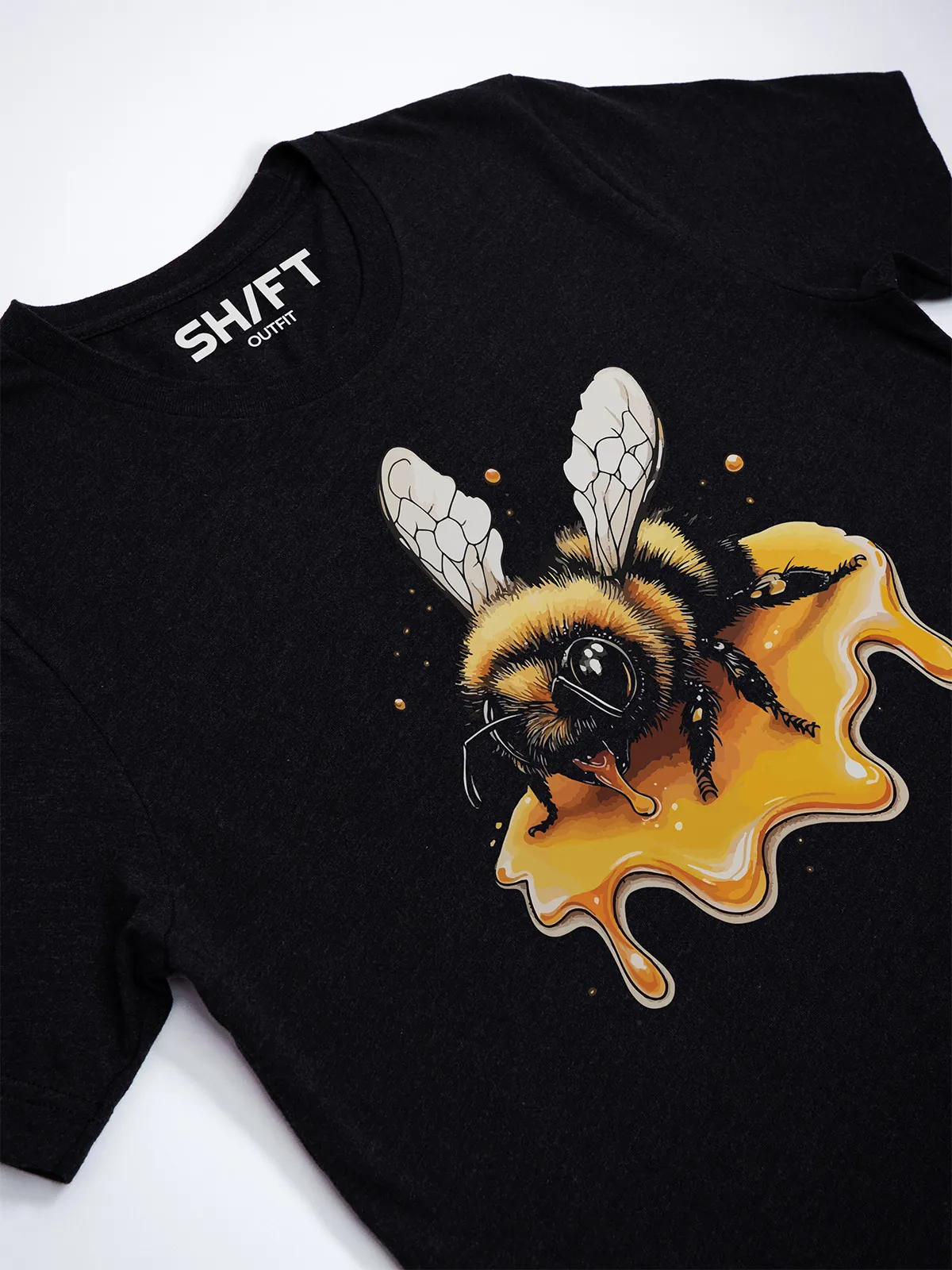 Honigbiene T-Shirt Black Heather - Neustart