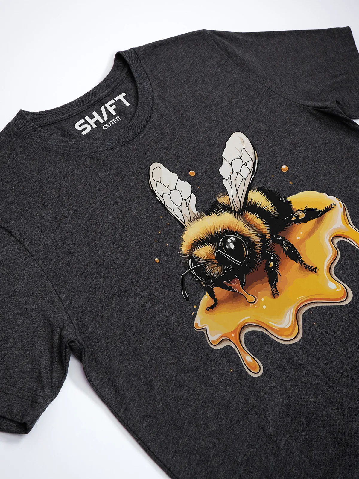 Honigbiene T-Shirt Dark Grey Heather - Neustart