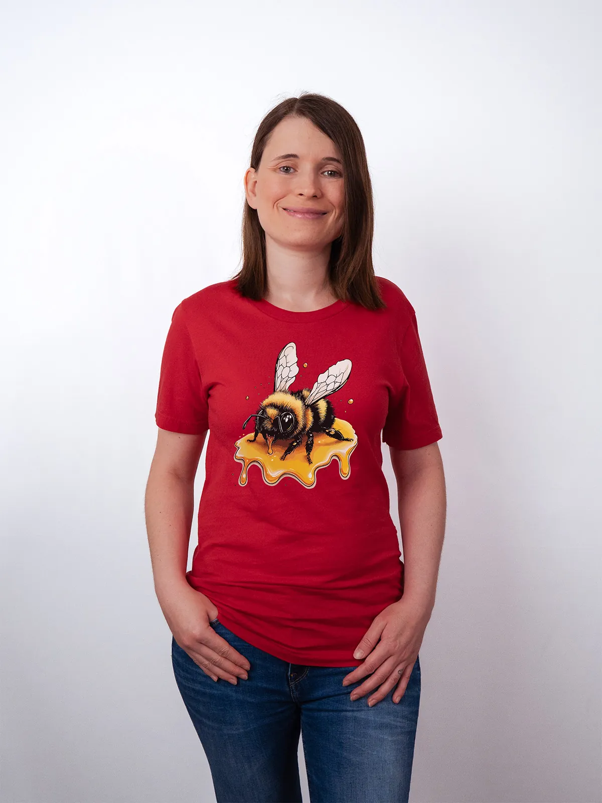 Honigbiene T-Shirt Red - Fruehling ShiftOutfit