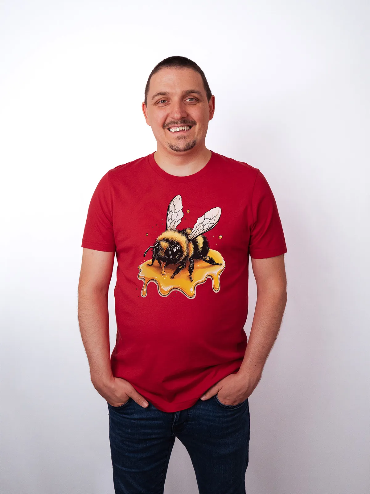 Honigbiene T-Shirt Red - Fruehling Kollektion