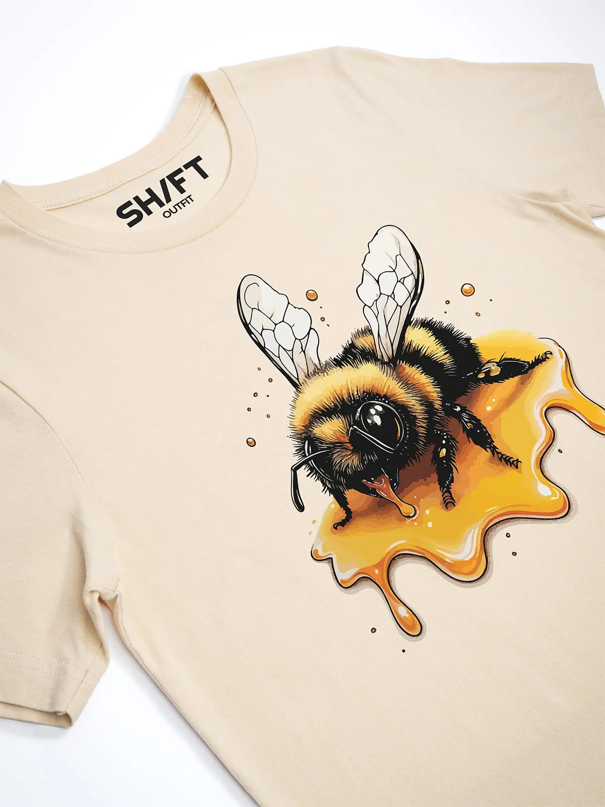 Honigbiene T-Shirt Soft Cream - Neustart