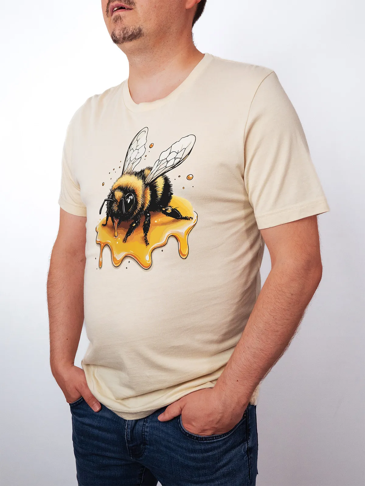 Honigbiene T-Shirt Soft Cream - Neustart