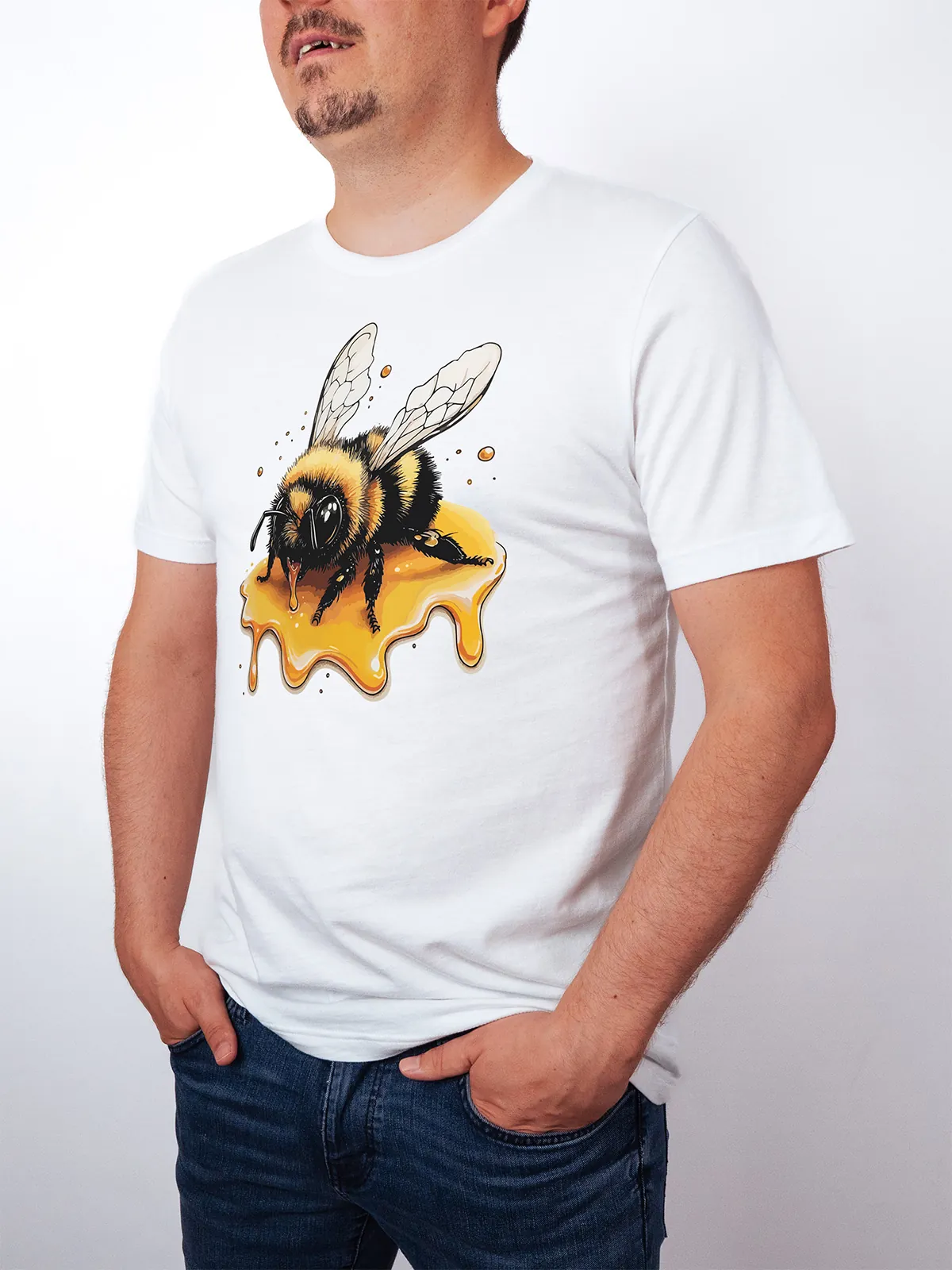 Honigbiene T-Shirt White - Fruehling Kollektion