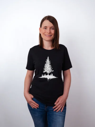 Kiefern Grundlage T-Shirt Black Heather - Neustart