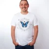 Kosmischer Schmetterling T-Shirt White - Fruehling Kollektion