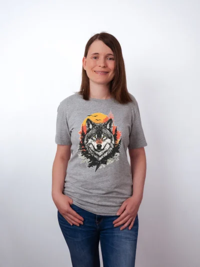 Wolf Geist Athletic Heather T-Shirt - Fruehlingsmode