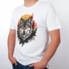 Wolf Geist T-Shirt White - Fruehling mit ShiftOutfit