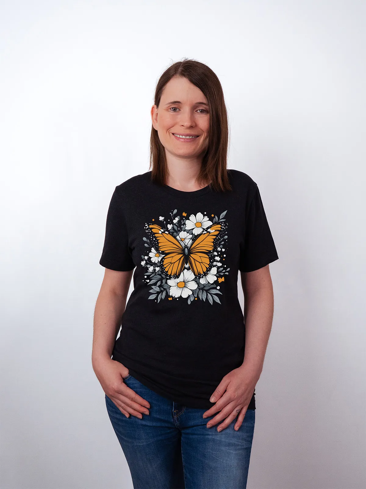 Monarch Bluete T-Shirt Black Heather - Neustart