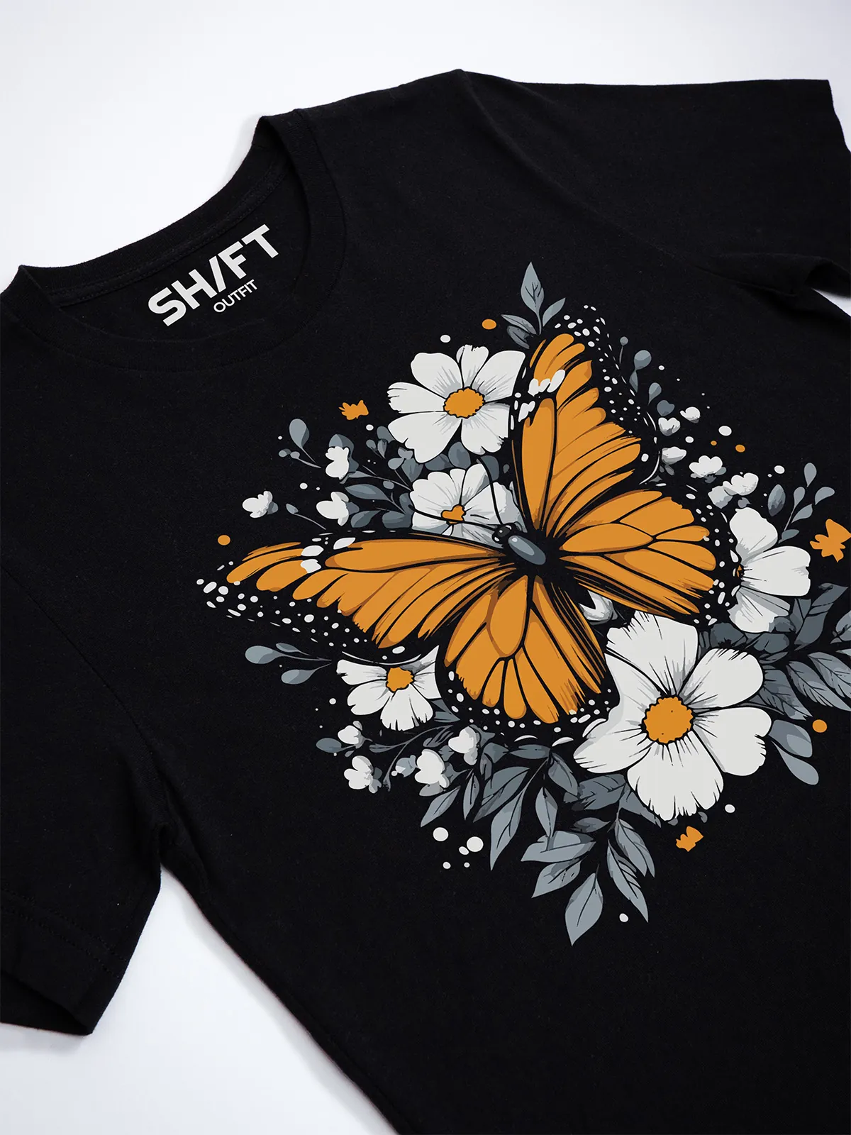 Monarch Bluete T-Shirt Black - Neustart