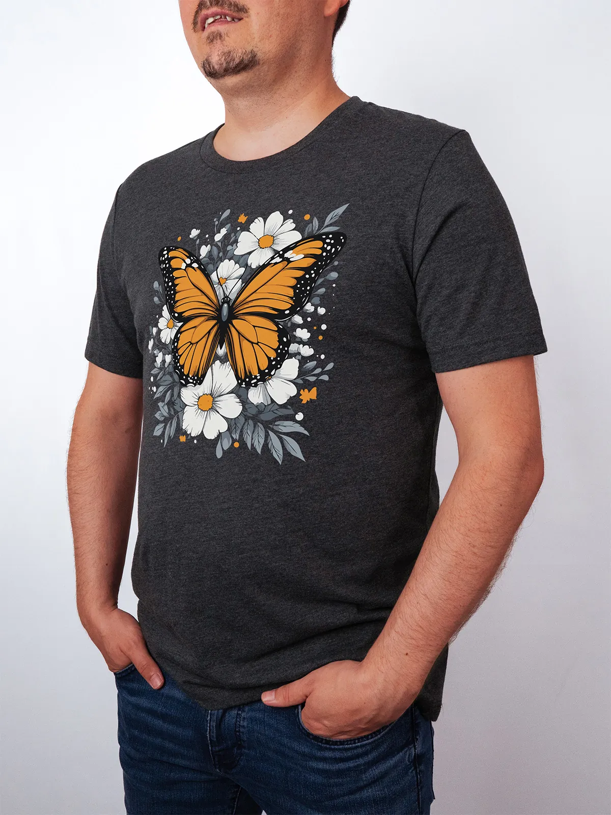 Monarch Bluete T-Shirt Dark Grey Heather - Neustart