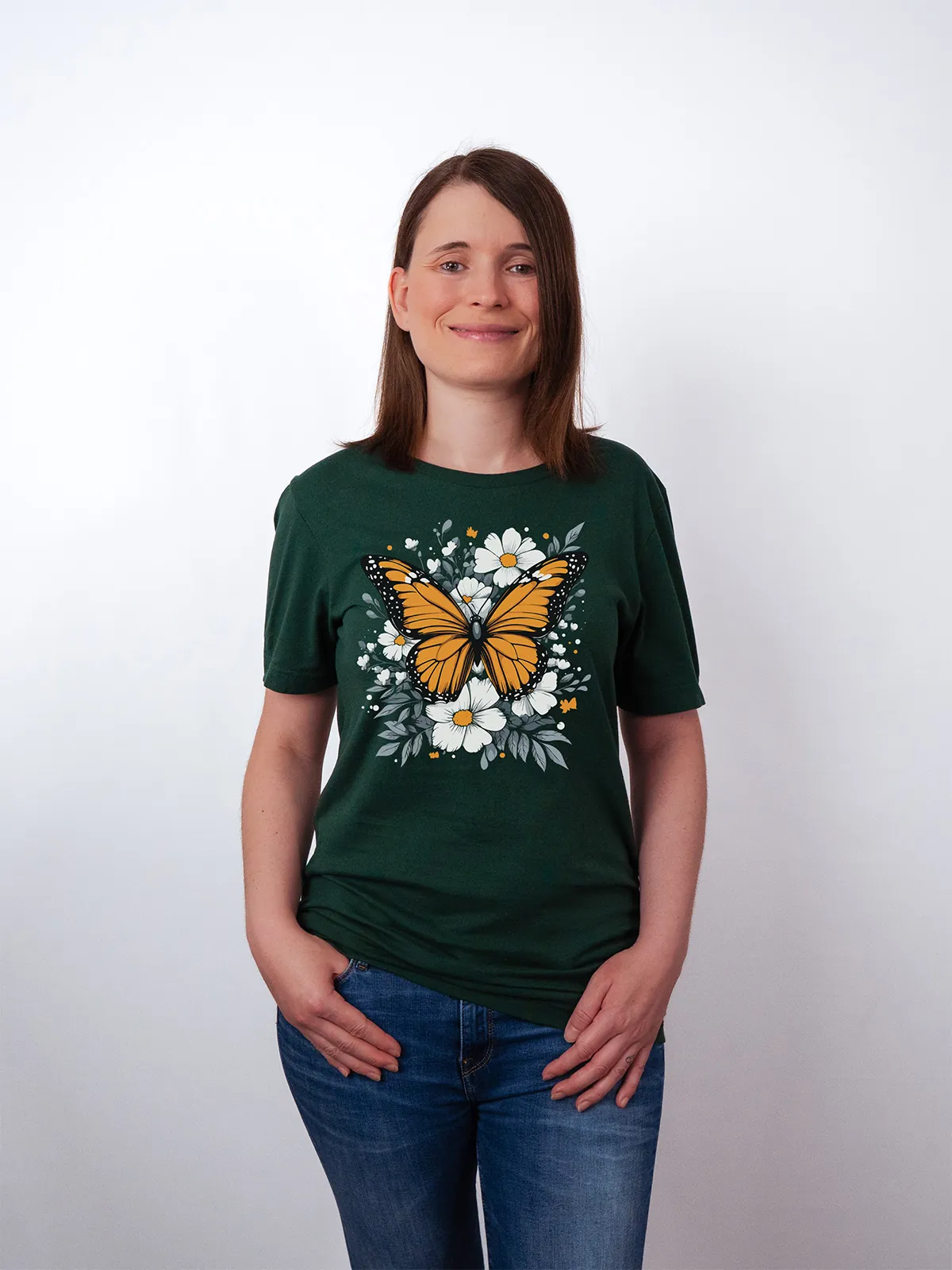 Monarch Bluete T-Shirt Forest - Fruehling Kollektion
