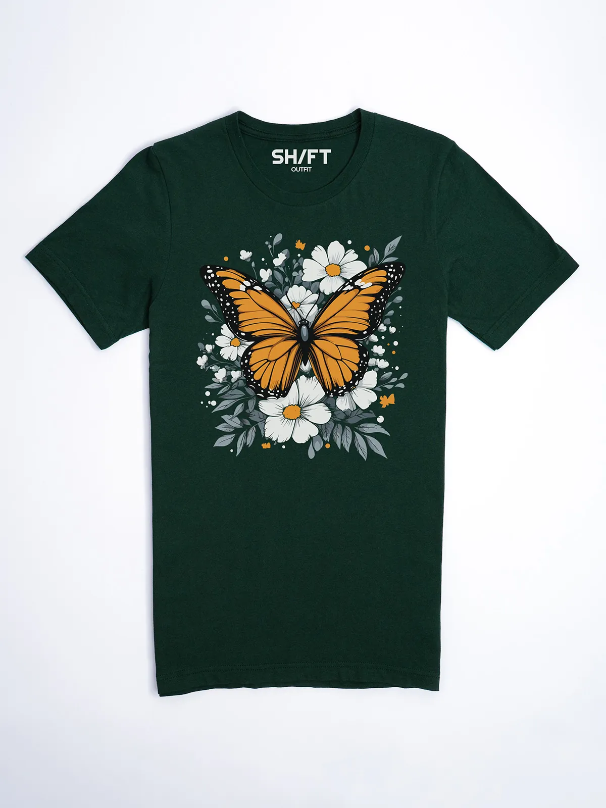 Monarch Bluete T-Shirt Forest - Fruehling Kollektion