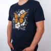 Monarch Bluete Navy T-Shirt - Fruehlingsmode