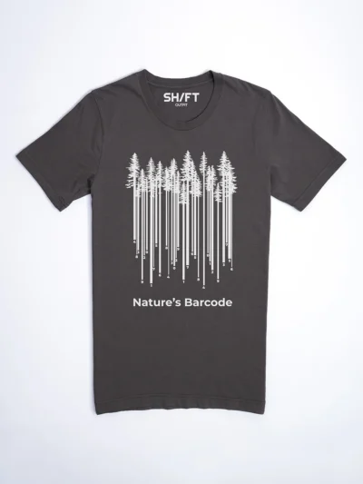 Natur Barcode T-Shirt Asphalt - Fruehling Kollektion
