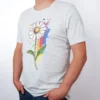 Regenbogen Gaensebluemchen T-Shirt Ash - Neustart