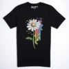Regenbogen Gaensebluemchen T-Shirt Black Heather - Fruehling ShiftOutfit