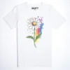 Regenbogen Gaensebluemchen T-Shirt White - Fruehling mit ShiftOutfit