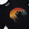 Retro Baer T-Shirt Black Heather - Fruehling mit ShiftOutfit