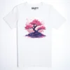 Sakura Blueten T-Shirt in White, Hauptansicht.