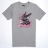 Sakura Hase T-Shirt in Athletic Heather, Hauptansicht.