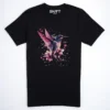 Sakura Kolibri T-Shirt in Black Heather, Hauptansicht.