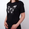 Schmetterling Spritzer T-Shirt Black Heather - Fruehling mit ShiftOutfit