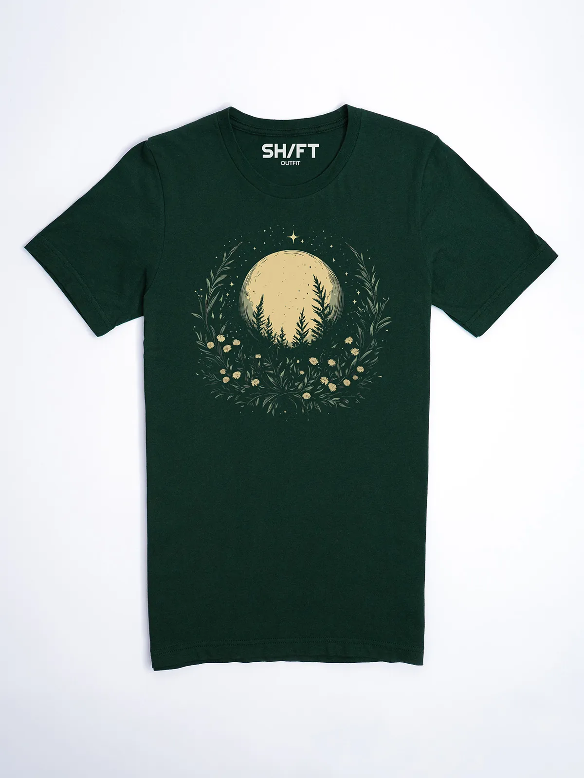 Sternbeglaenzte Felder T-Shirt Forest - Fruehling Kollektion