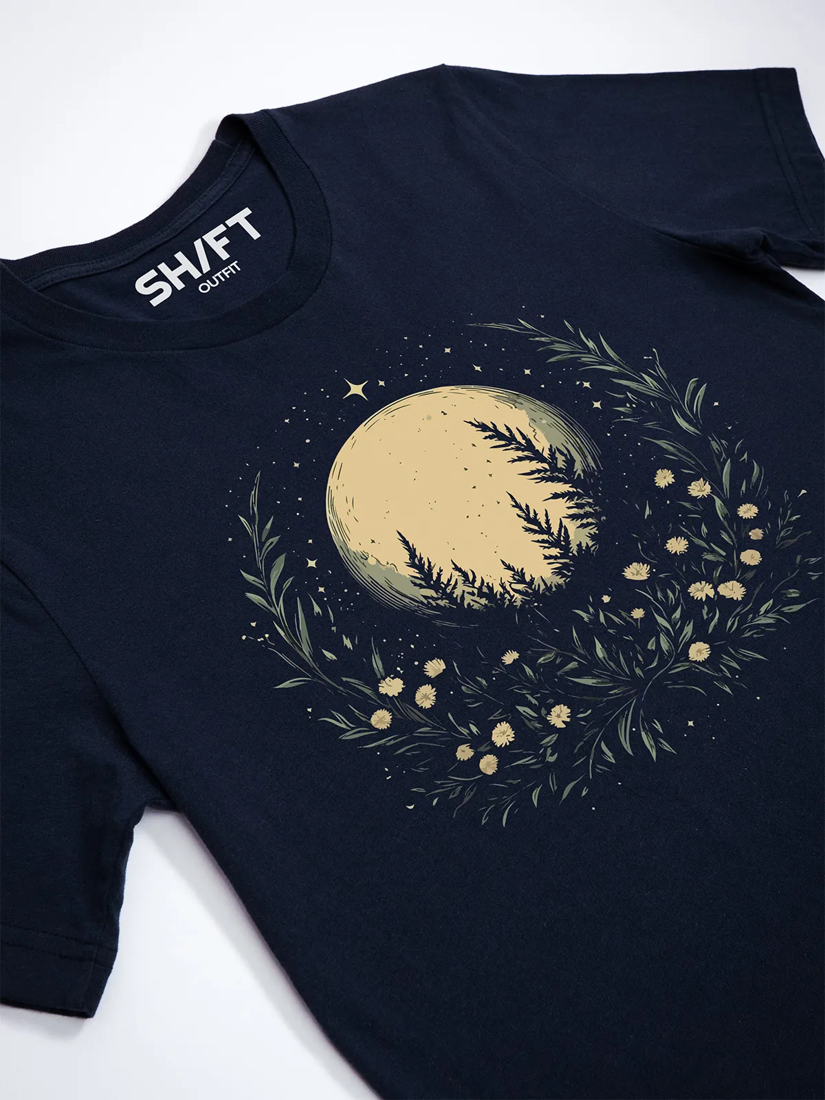 Sternbeglaenzte Felder T-Shirt Navy - Neustart