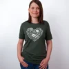 Wildblumen Herz T-Shirt Heather Forest - Neustart