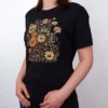 Wildblumen Wiese Black Heather T-Shirt - Fruehlingsmode