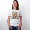 Wildblumen Wiese T-Shirt White - Fruehling mit ShiftOutfit