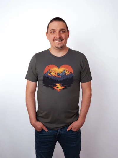 Wildes Herz T-Shirt Asphalt - Fruehling ShiftOutfit