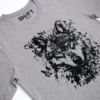 Wolf Blick T-Shirt Athletic Heather - Fruehling ShiftOutfit