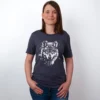Wolf Blick Heather Midnight Navy T-Shirt - Fruehlingsmode