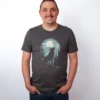 Wolf Mondlicht T-Shirt Asphalt - Fruehling ShiftOutfit