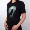 Wolf Mondlicht T-Shirt Black Heather - Fruehling mit ShiftOutfit