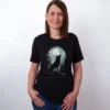 Wolf Mondlicht T-Shirt Black Heather - Fruehling mit ShiftOutfit